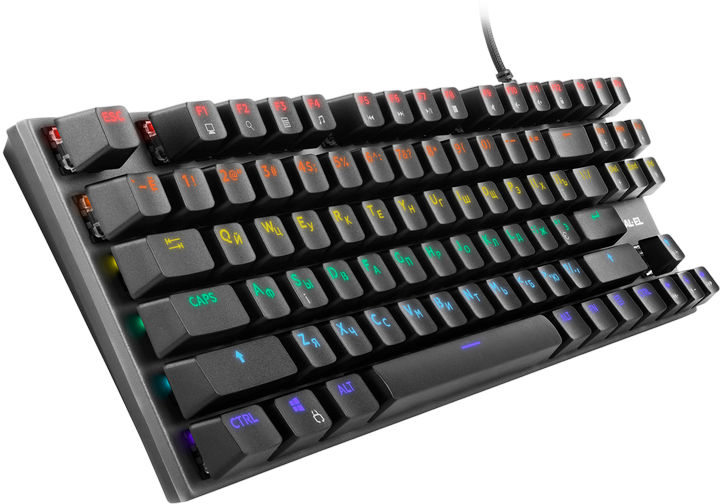 Клавіатура REAL-EL M 05 RGB Grey (EL123100044) - зображення 2