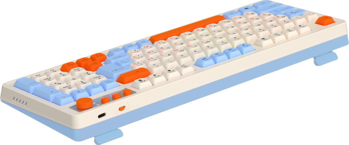 Клавіатура бездротова Maxxter KBGW-3C01-UA RGB White - изображение 3