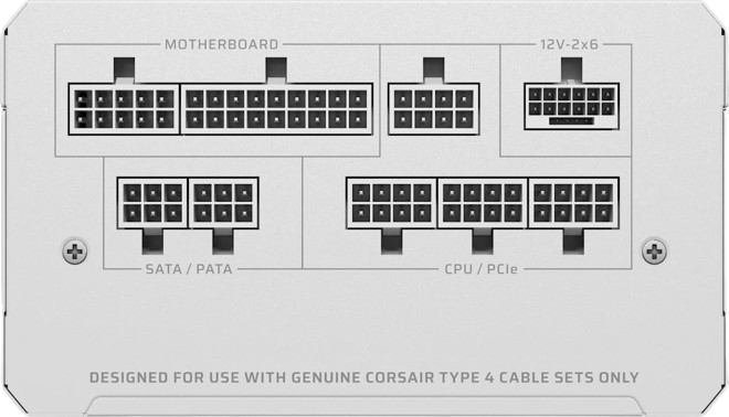 Блок питания Corsair RM1000e ATX 3.1 1000W 80+ Gold White (CP-9020294-EU) - изображение 5