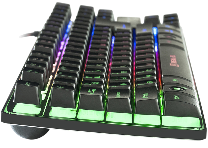 Клавіатура REAL-EL Gaming 8710 Backlit Ukr RGB Black (EL123100030) - Фото 2 Клавіатура REAL-EL Gaming 8710 Backlit Ukr RGB Black (EL123100030) - зображення 2