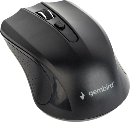 Миша бездротова Gembird MUSW-4B-04-GB Black+Grey - зображення 2