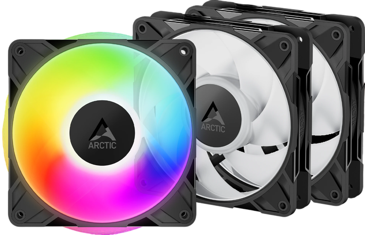 Вентилятор ARCTIC P12 Pro ARGB Black 3pcs. (ACFAN00310A) - Фото 1 Вентилятор ARCTIC P12 Pro ARGB Black 3pcs. (ACFAN00310A) - изображение 1