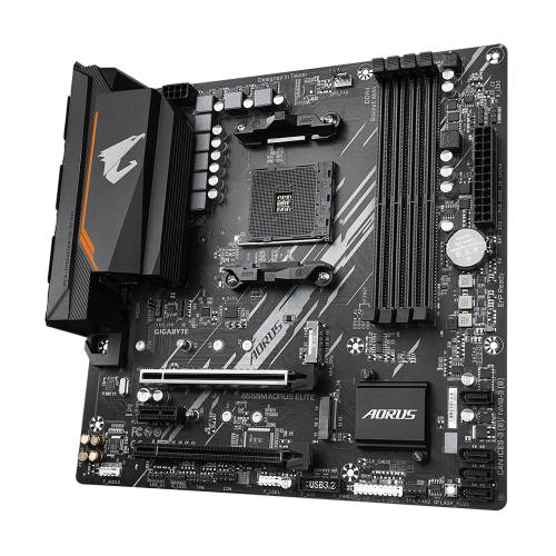 Материнська плата Gigabyte B550M Aorus Elite AX Socket AM4 (B550M AORUS ELITE AX) - Фото 2 Материнська плата Gigabyte B550M Aorus Elite AX Socket AM4 (B550M AORUS ELITE AX) - зображення 2