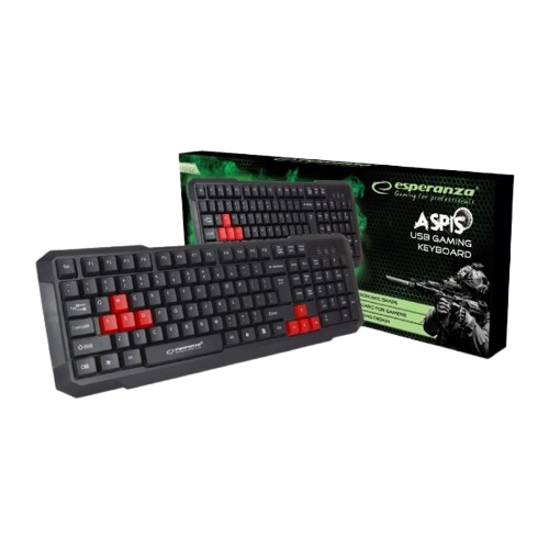 Клавіатура Esperanza EGK102 Red Black (EGK102RUA) - изображение 2