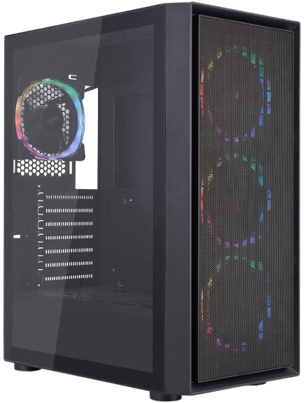 Корпус 1stPlayer Go6-BK-4FS7 ARGB Black - зображення 2