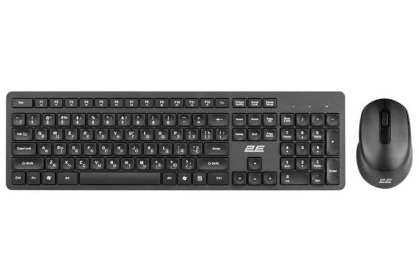 Комплект (клавіатура, миша) бездротовий 2E MK420 Black (2E-MK420WB_UA) - Фото 1 Комплект (клавіатура, миша) бездротовий 2E MK420 Black (2E-MK420WB_UA) - изображение 1