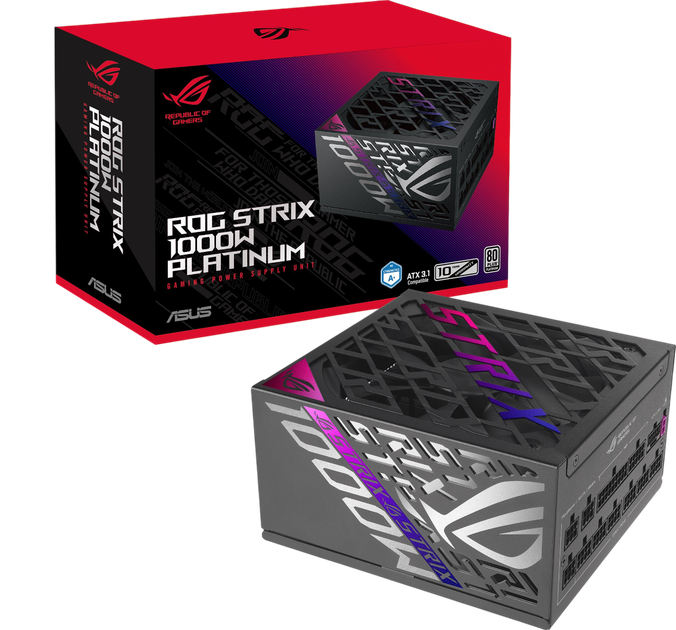 Блок живлення ASUS ROG STRIX 1000W 80+ Platinum (90YE00W1-B0NA00) - изображение 2