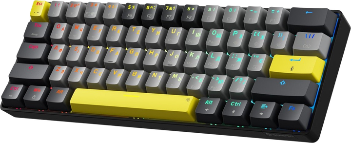 Клавіатура бездротова GamePro MK130G Pro Outemu Red Switch RGB Black - изображение 2