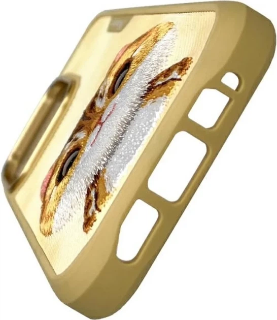 Etui plecki Nimmy Big Eyed Pet 2.0 Cat do Apple iPhone 16 Pro Max Khaki (6971080319747) - obraz 3