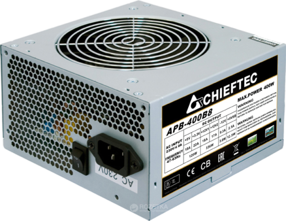 Блок живлення Chieftec Value APB-400B8 400W (APB-400B8) - Фото 1 Блок живлення Chieftec Value APB-400B8 400W (APB-400B8) - изображение 1