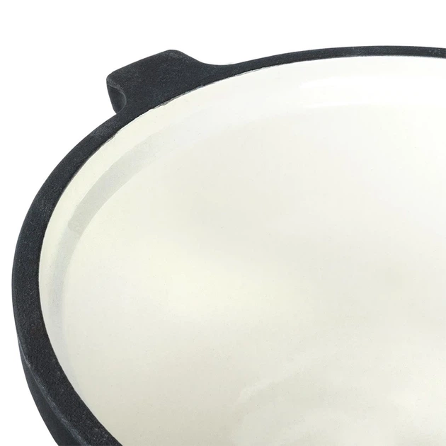 Kociołek żeliwny Vilde 199048 emaliowany na nóżkach z pokrywką 4 L (5904316471866) - obraz 7