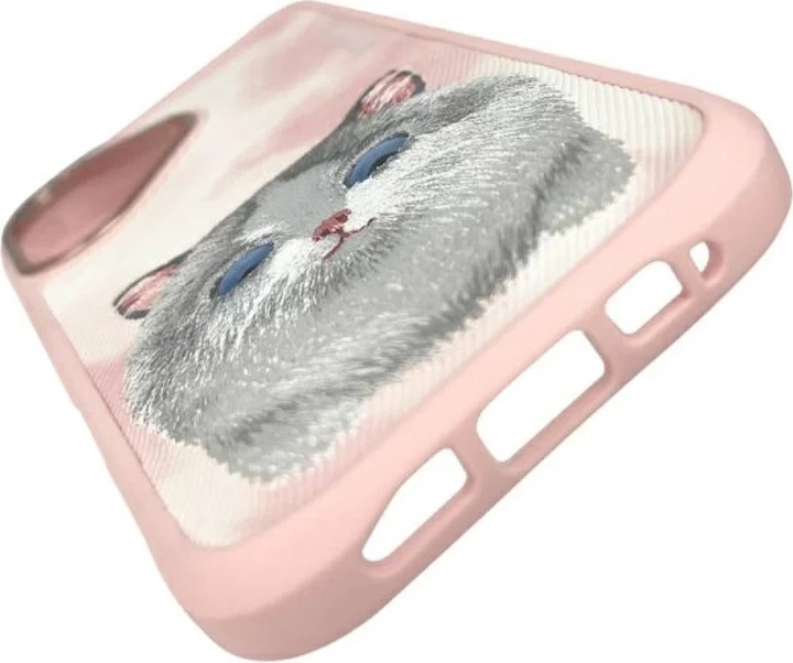 Etui plecki Nimmy Big Eyed Pet 2.0 Cat do Apple iPhone 16 Pink (6971080319785) - obraz 5