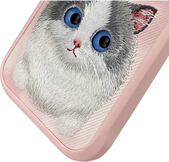 Etui plecki Nimmy Big Eyed Pet 2.0 Cat do Apple iPhone 16 Pro Max Pink (6971080319808) - obraz 5