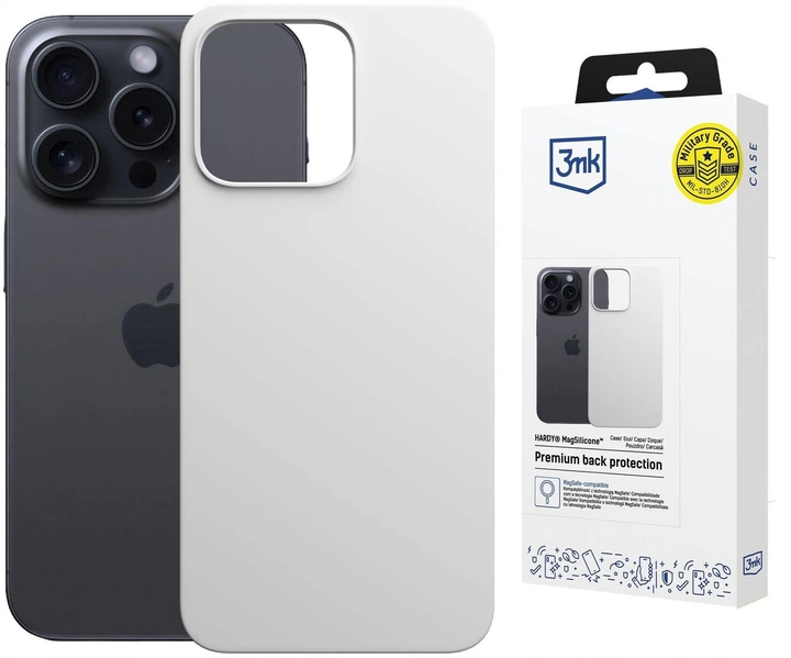 Etui 3MK Hardy MagSilicone do Apple iPhone 16 Pro Max White (5903108662055) - obraz 6