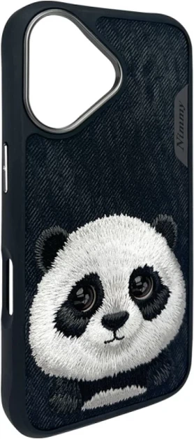 Etui plecki Nimmy Big Eyed Pet 2.0 Panda do Apple iPhone 16 Black (6971080319754) - obraz 3