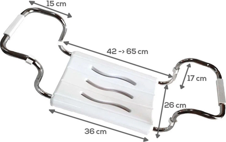 Siedzisko do wanny Vilde 26 x 42-65 cm - obraz 5