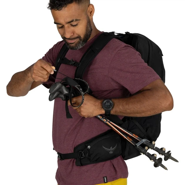 Рюкзак туристический Osprey Talon 22 Black coal grey Uni (100083588) - Фото 5 Рюкзак туристический Osprey Talon 22 Black coal grey Uni (100083588) - изображение 5