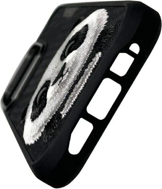 Etui plecki Nimmy Big Eyed Pet 2.0 Panda do Apple iPhone 16 Pro Max Black (6971080319778) - obraz 3