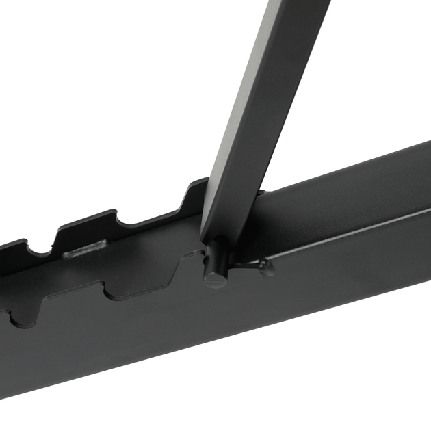 Тренувальна лавка Rebel Active похила посилена з фіксаторами для ніг і гумовими стрічками (5901890101288) - зображення 9