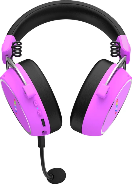 Słuchawki Hator Hypergang 3 Wireless Cyber Violet (8721249230868) - obraz 7