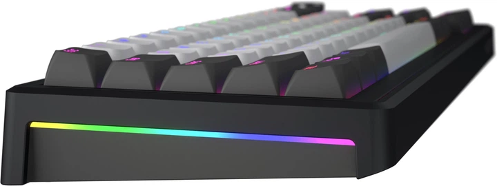 Klawiatura bezprzewodowa HATOR Skyfall 65 Pro Vanila Silent Switch Bluetooth/USB Grey/Black (HTK4160) - obraz 6