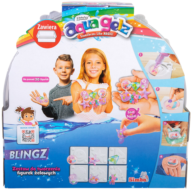 Zestaw kreatywny Simba Aqua Gelz Blingz tworzenie kreatywnych figurek żelowych (4006592105396) - obraz 4