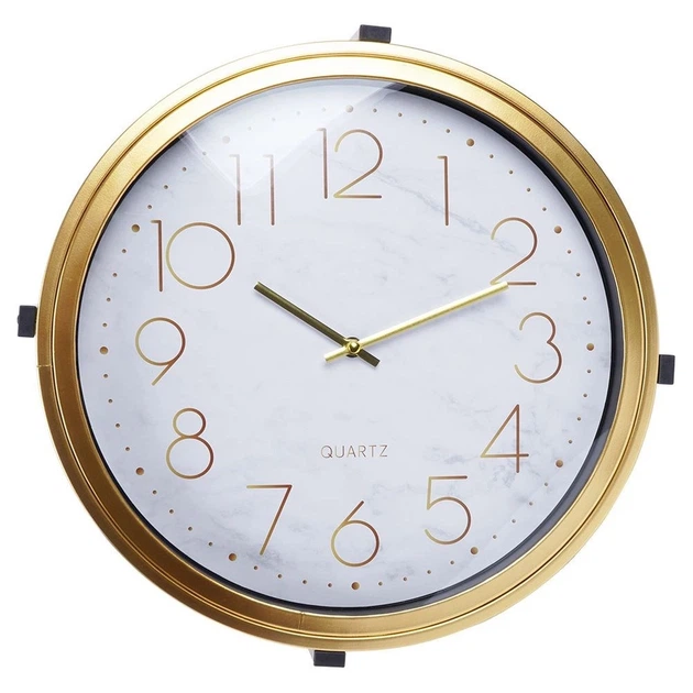 Столик кавовий Home Styling Collection 569726 Золотий з годинником 42 x 40 см (8720573181808) - зображення 4