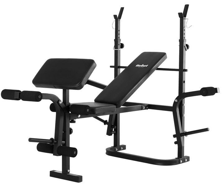 Тренувальна лавка Rebel Active регульована багатофункціональна з пюпітром для біцепсів (5901890101349) - зображення 1