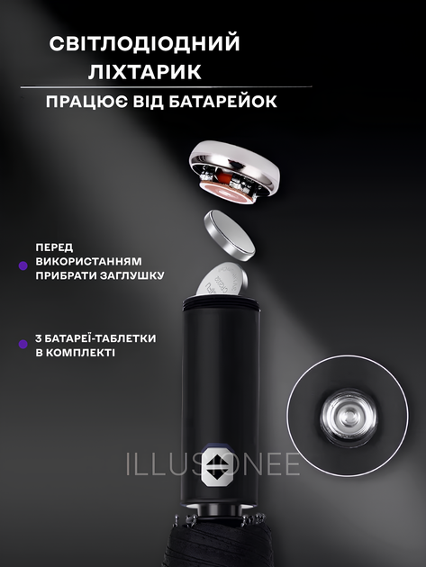 Зонт автомат зонтик с LED фонариком светоотражающей лентой 10 спиц складной компактный ветрозащитный зонты с прочным механизмом антиветер мужской женский автоматический удобный от дождя для сумки путешествий дороги прогулок дорожный зеленый 3DTOYSLAMP - Фото 14 Зонт автомат зонтик с LED фонариком светоотражающей лентой 10 спиц складной компактный ветрозащитный зонты с прочным механизмом антиветер мужской женский автоматический удобный от дождя для сумки путешествий дороги прогулок дорожный зеленый 3DTOYSLAMP - изображение 14