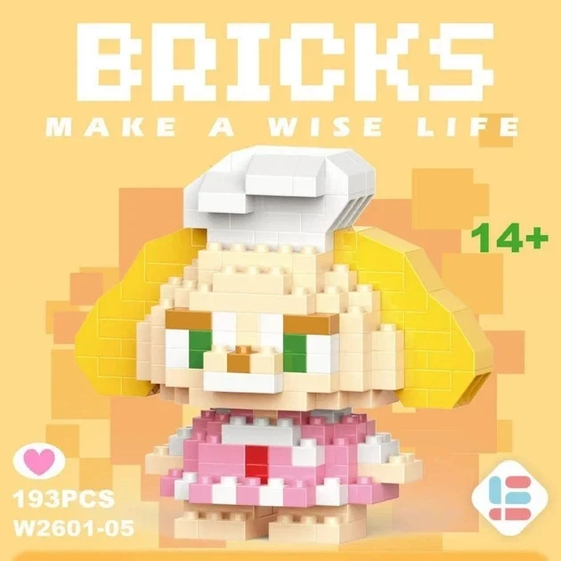 Детский 3D конструктор / пазл Bricks "Cookie Ann" развивающий высотой 6.4 см (1000-ZB-1596) - изображение 5