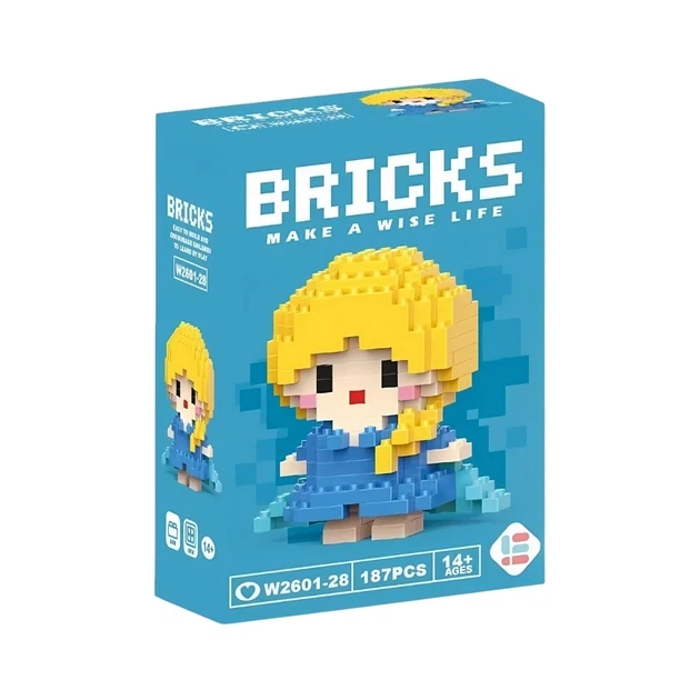 Детский 3D конструктор / пазл Bricks "Принцесса Эльза" Холодное сердце развивающей высотой 7.2 см (1000-ZB-1612) - Фото 2 Детский 3D конструктор / пазл Bricks "Принцесса Эльза" Холодное сердце развивающей высотой 7.2 см (1000-ZB-1612) - изображение 2