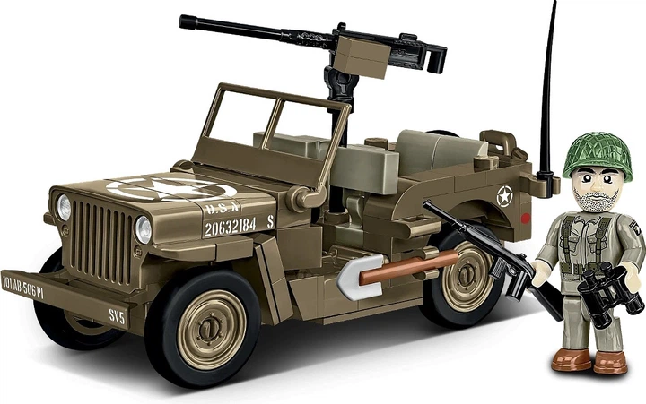 Конструктор Cobi Historical Collection World War II Willys Mb 1:35 132 елементи COBI-3133 (5902251031336) - зображення 3
