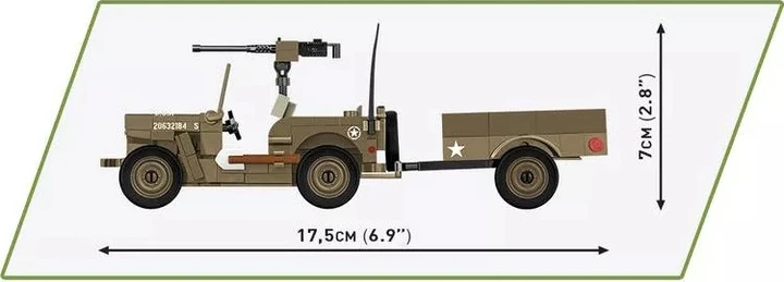 Конструктор Cobi Historical Collection World War II Willys Mb and Trailer 1:35 200 елементів COBI-3132 (5902251031329) - зображення 5