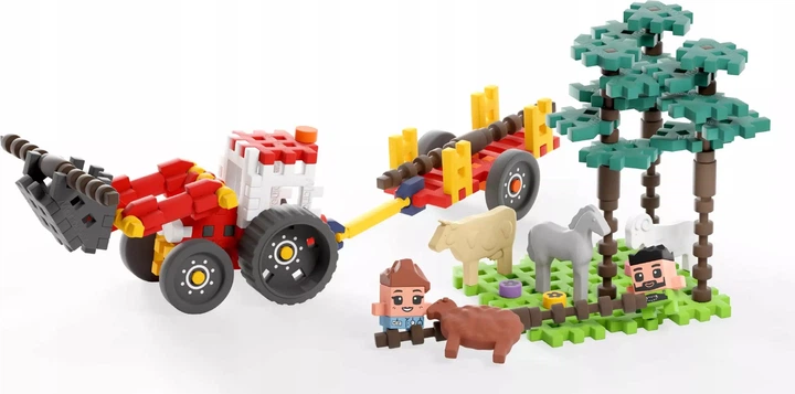 Конструктор Marioinex Waffle mini Farmer Лісова рятувальна операція 100 елементів 907573 (5903033907573) - зображення 3