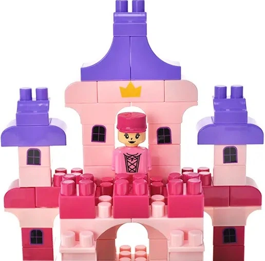 Конструктор Marioinex Block and Steps 3 в 1 Замок принцеси + Настільна гра 74 елементи QB300-004 (4823037611232) - зображення 3