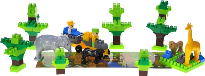 Конструктор Marioinex Block and Steps 3 в 1 Пригоди на сафарі + Настільна гра 89 елементів QB300-006 (4823037611249) - зображення 2