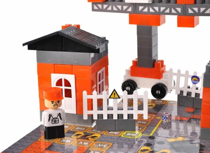 Klocki konstrukcyjne Marioinex Block and Steps 3 w 1 Zestaw budowlany + Gra planszowa 94 elementy QB300-003 (4823037611256) - obraz 5