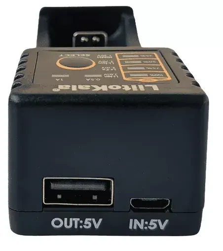 Зарядне LiitoKala Lii-100 для 1 елемента Ni-Mh, Li-Ion, Li-Fe, від USB +ПоверБанк - Фото 3 Зарядне LiitoKala Lii-100 для 1 елемента Ni-Mh, Li-Ion, Li-Fe, від USB +ПоверБанк - изображение 3