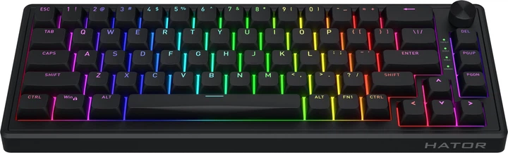 Klawiatura przewodowa Hator Skyfall 65 USB Black (HTK1160) - obraz 2