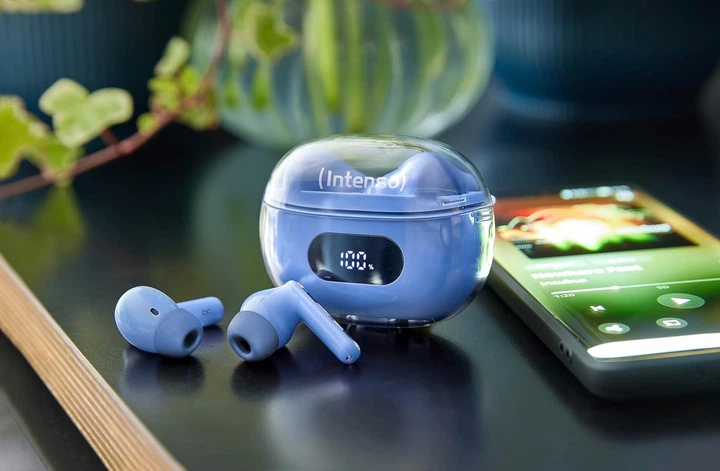 Навушники Intenso Buds Plus Headset Wireless Blue (3720315) - зображення 4