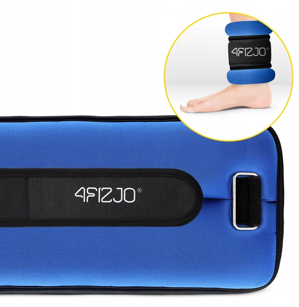 Утяжелители-манжеты для ног и рук 4FIZJO 2 x 3 кг Black/Blue (P-5907739311115) - изображение 6