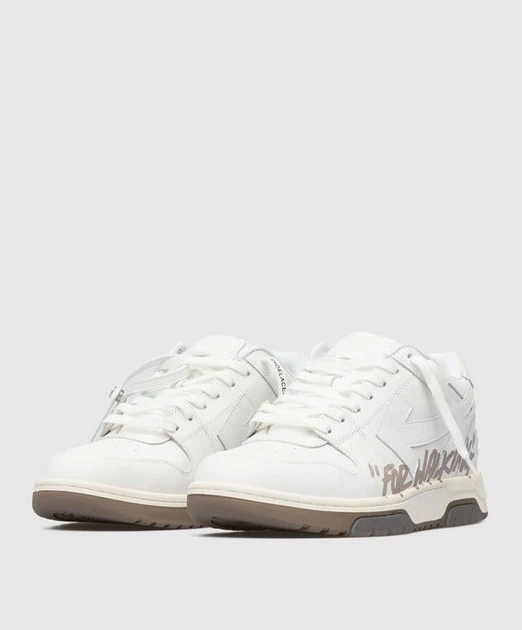 Кросівки Снікерси OFF-WHITE Out Office “For Walking” White Brown 43 - зображення 2