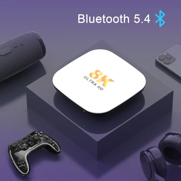 Смарт приставка H96 MAX M2+ 4GB/32GB Android 14.0 Голос. Керування - зображення 8