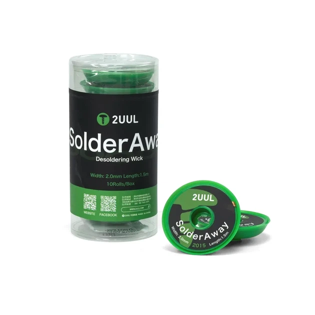 Оплетка лента для удаления припоя Desoldering Wick 2UUL DW11 2.0 мм - изображение 2