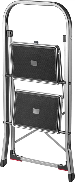 Алюмінієва драбина Kadax Borne 2 сходинки Срібляста K8086 (5903699473771) - зображення 2
