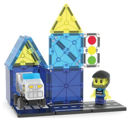 Магнітний конструктор Magna Tiles Police Patrol set 20 деталей (850025176484) - зображення 2