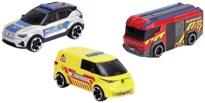 Набір машин екстреної допомоги Dickie Toys SOS 15.5 см 3 шт. (4006333090639) - зображення 2