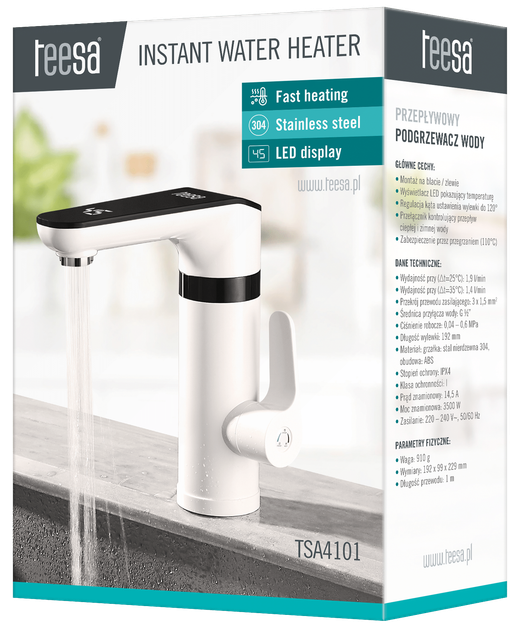 Przepływowy podgrzewacz wody Teesa TSA4101 - obraz 5