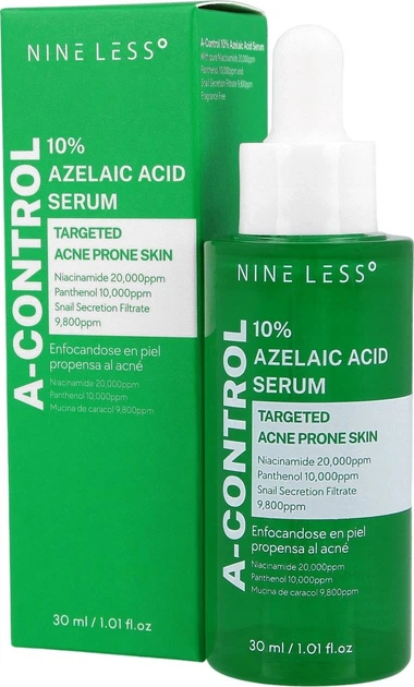 Сироватка для обличчя Nineless A-Control 10% Azelaic Acid освітлювальна 30 мл (8809875270073) - зображення 2
