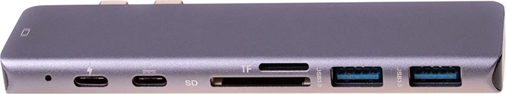 Док-станція Hedo USB-C HDMI 4K SD Macbook Pro/Air Сіра 57919 (5904041106675) - зображення 2